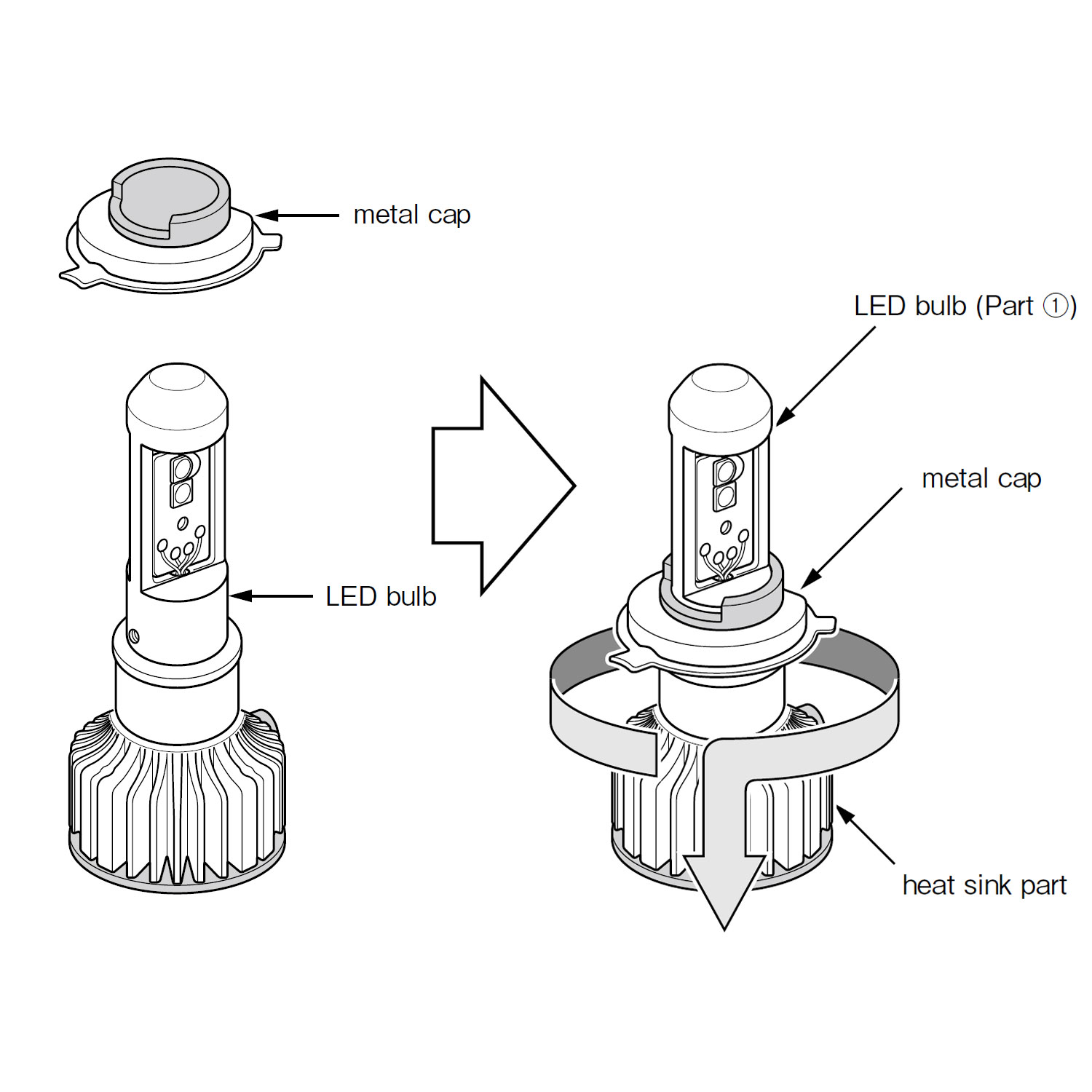 H4 Headlight Bulb Wiring Diagram from www.piaa.com