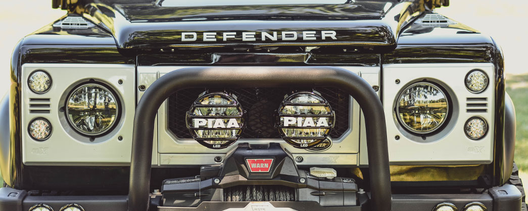 PIAA Land Rover Defender with PIAA LP570 LEDs