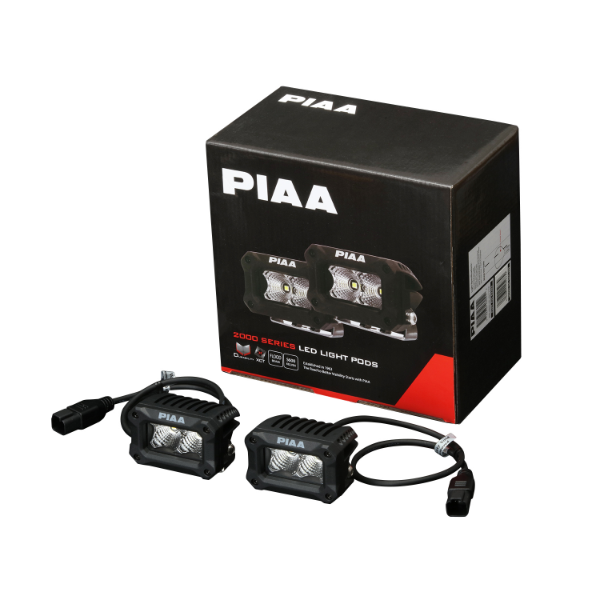 PIAA SUPER4X4 ライト 約15cm PIAA | 2000 LED CUBE LP FLOOD KIT #DKCL209