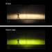 PIAA H8 Yellow LED Bulb Beam Comparison