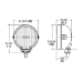 510 Star White Driving Halogen Lamp Kit - 73514
