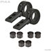 360 Black Universal Mounting Bracket Kit, Fits 0.75" | 1" | 1.125" | 1.25" Bars - 74000