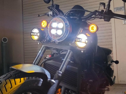 PIAA LPW530 Series on a motorcycle